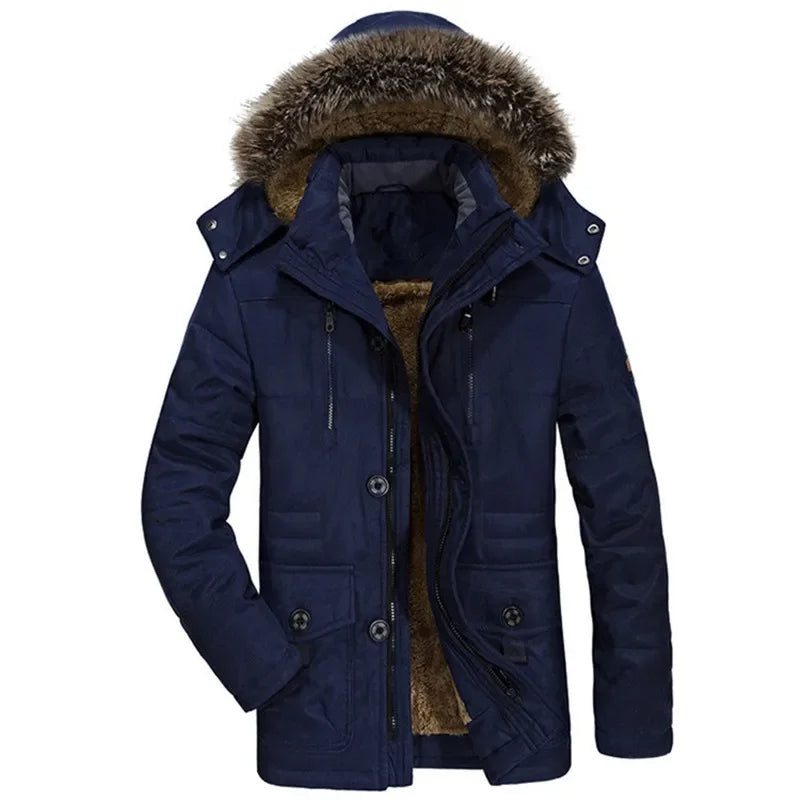 Chaqueta de invierno con capucha de algodón