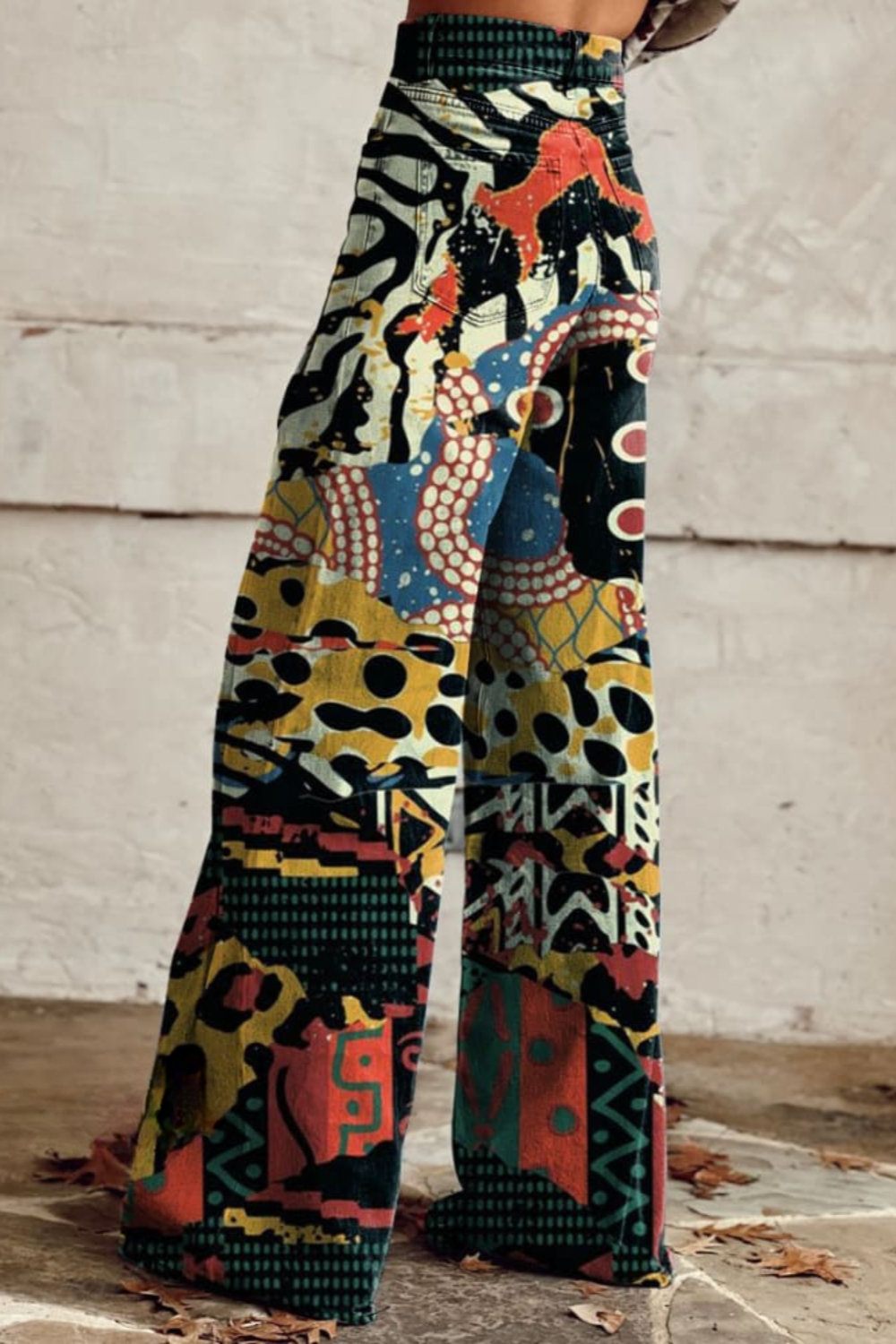 Behn Berlin | Pantalones anchos estilo bohemio vintage