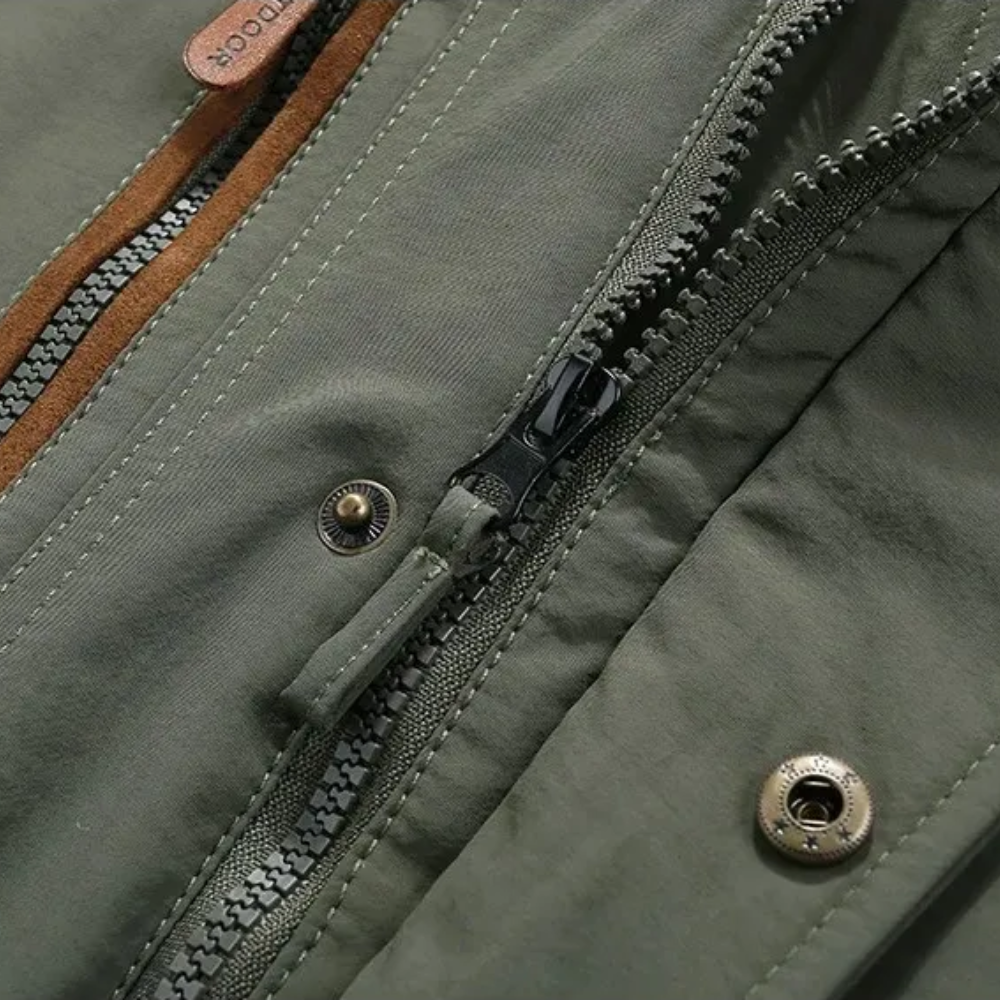Elegante chaqueta de invierno acolchada