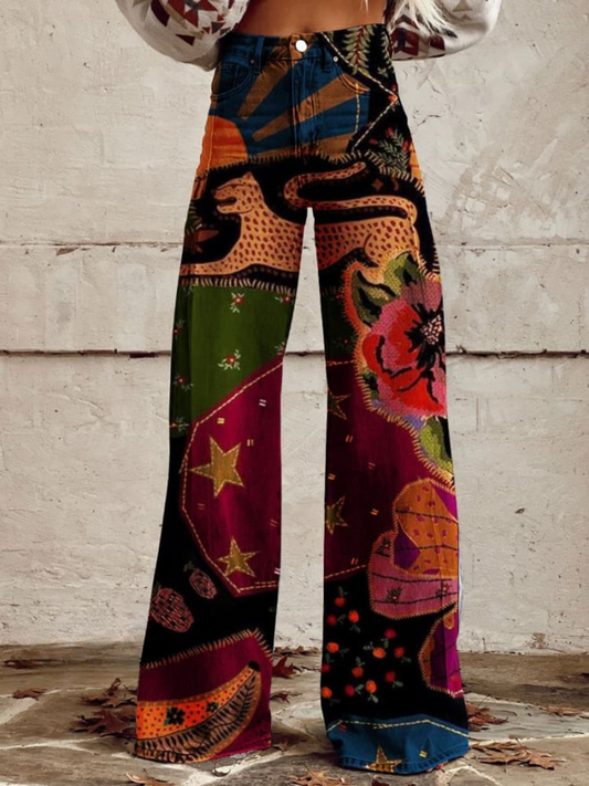 Behn Berlin | Pantalones vintage con estilo bohemio retro