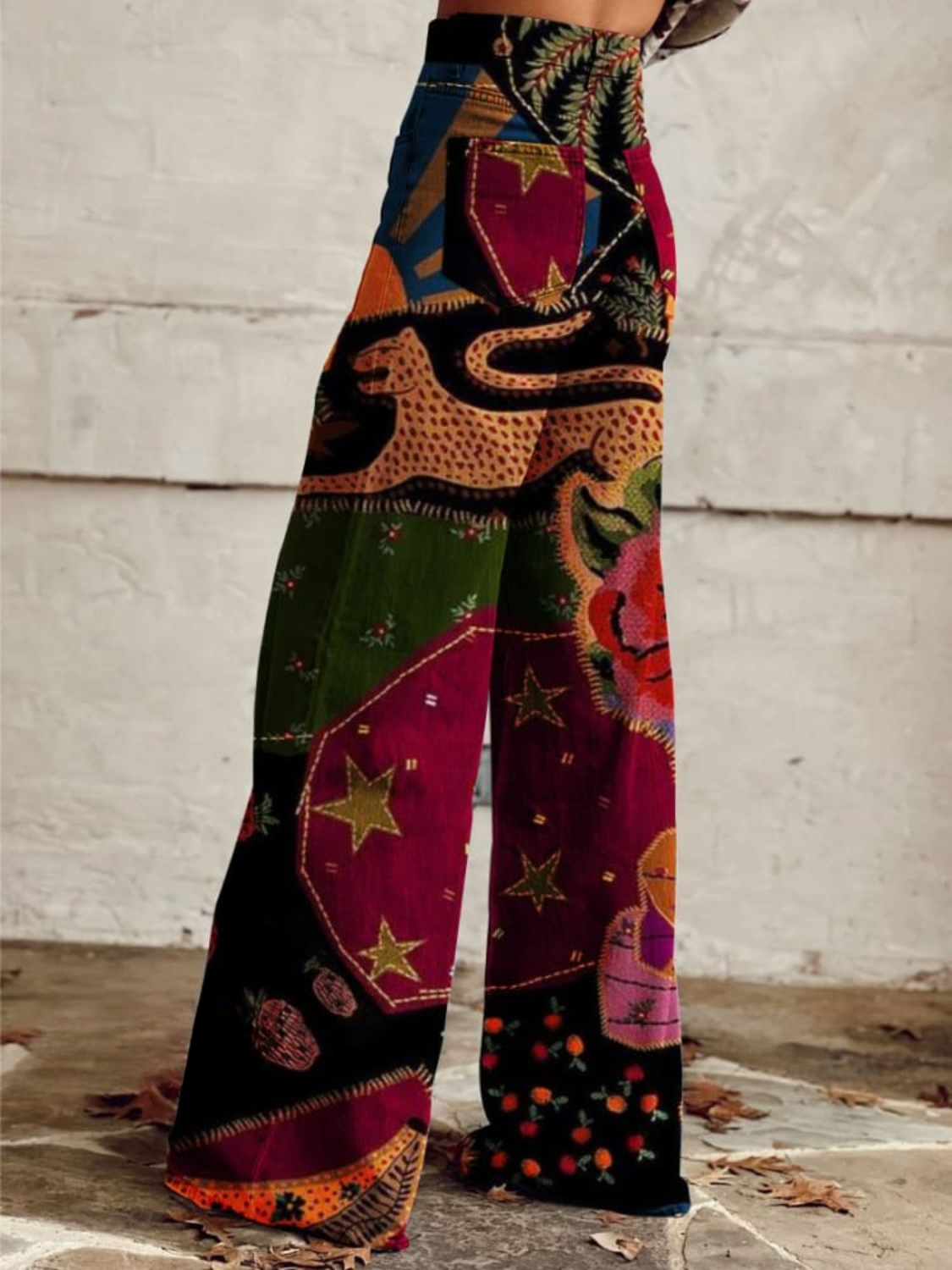 Behn Berlin | Pantalones vintage con estilo bohemio retro