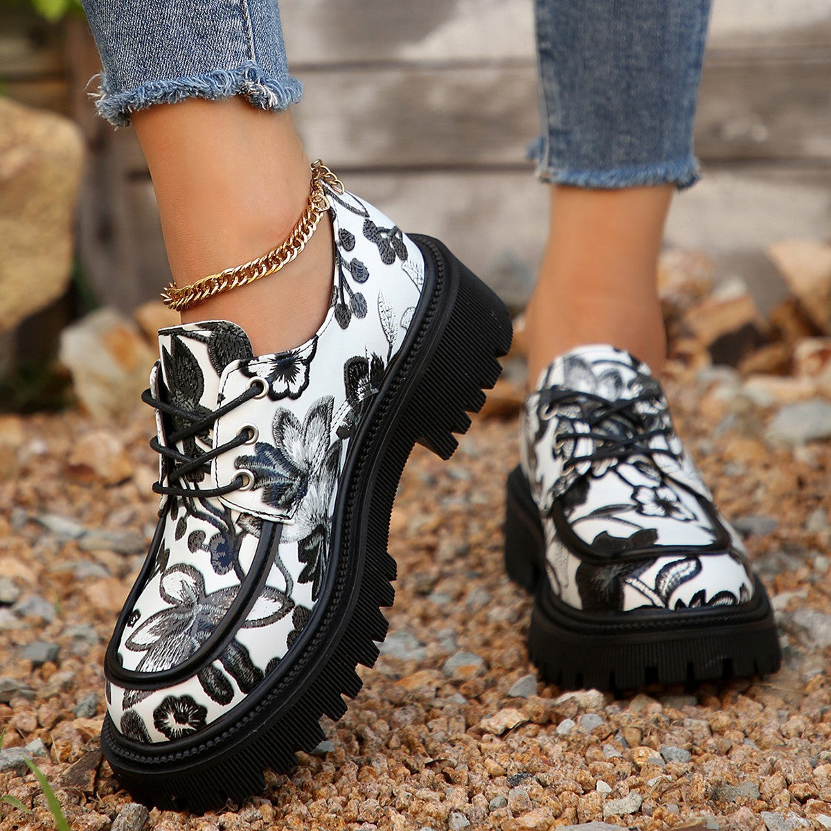 Sandra - Elegantes mocasines retro