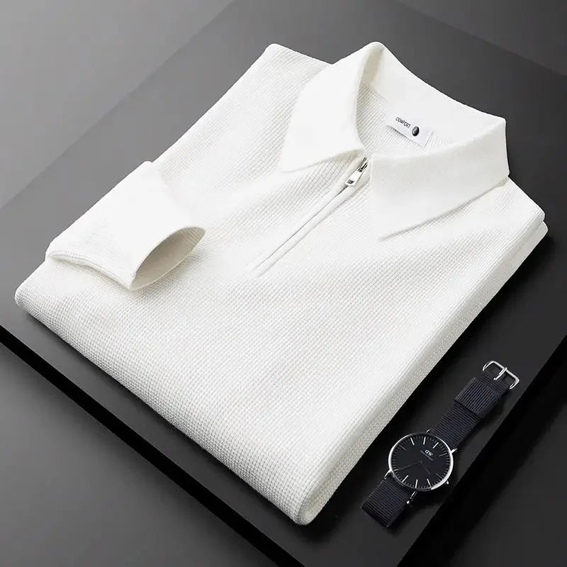 Elegante jersey con cremallera para hombre