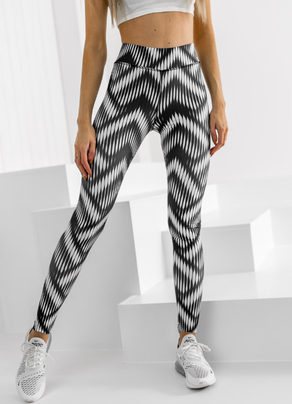 Leggins negros y blancos deportivo para mujer