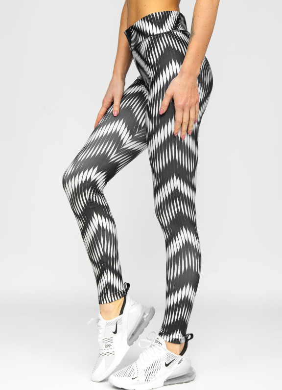 Leggins negros y blancos deportivo para mujer