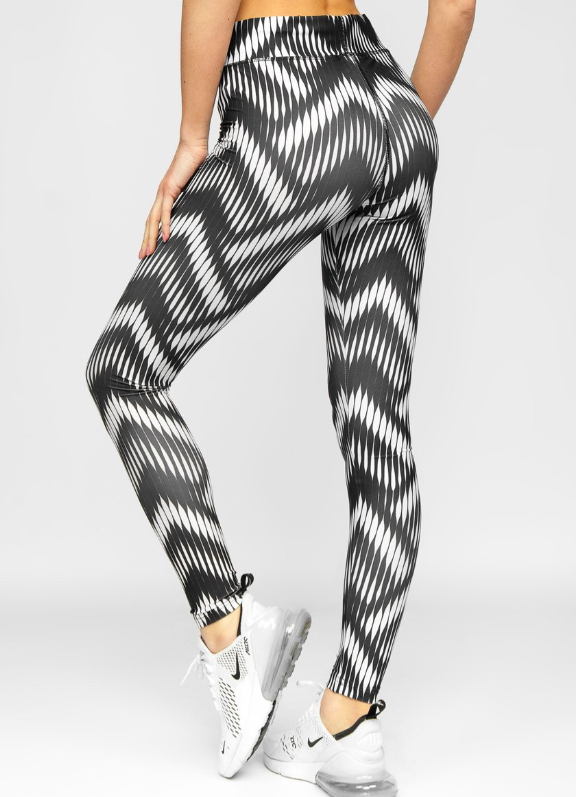 Leggins negros y blancos deportivo para mujer