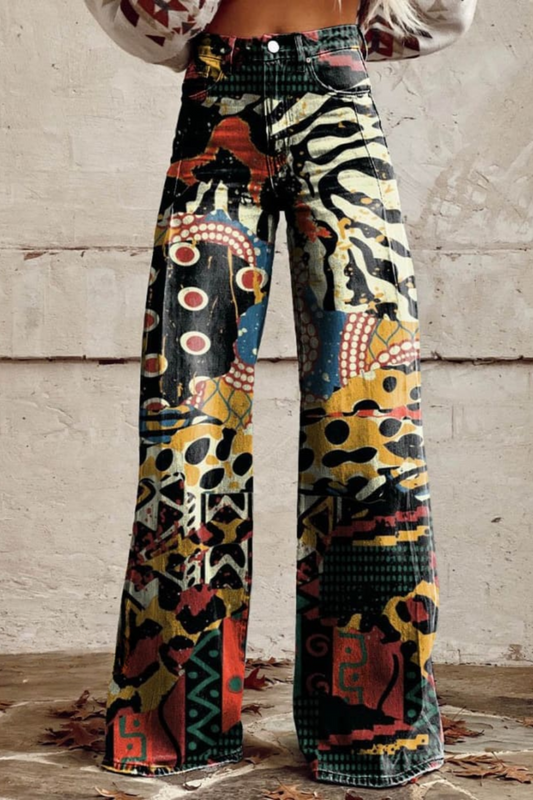 Behn Berlin | Pantalones anchos estilo bohemio vintage