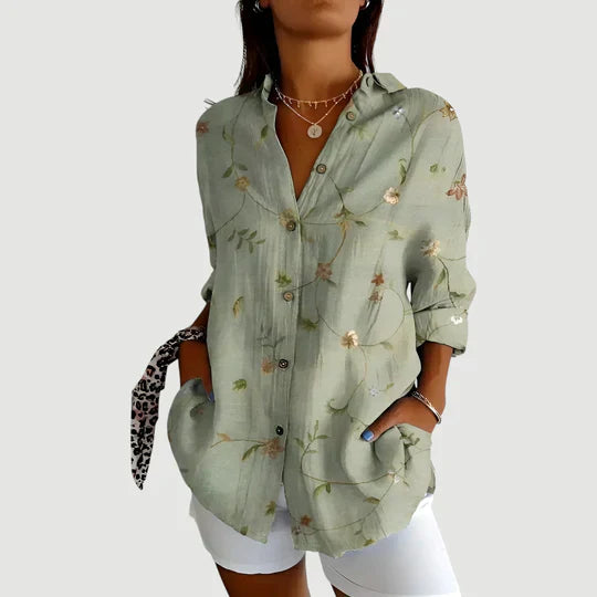 Aoife - Blusa con diseño colorido