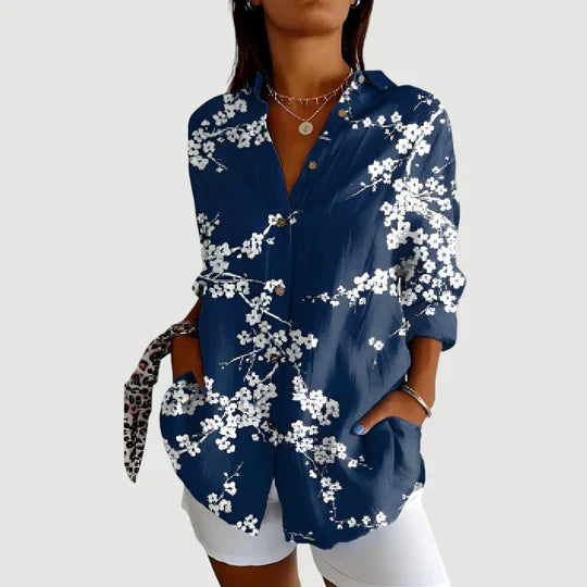 Aoife - Blusa con diseño colorido