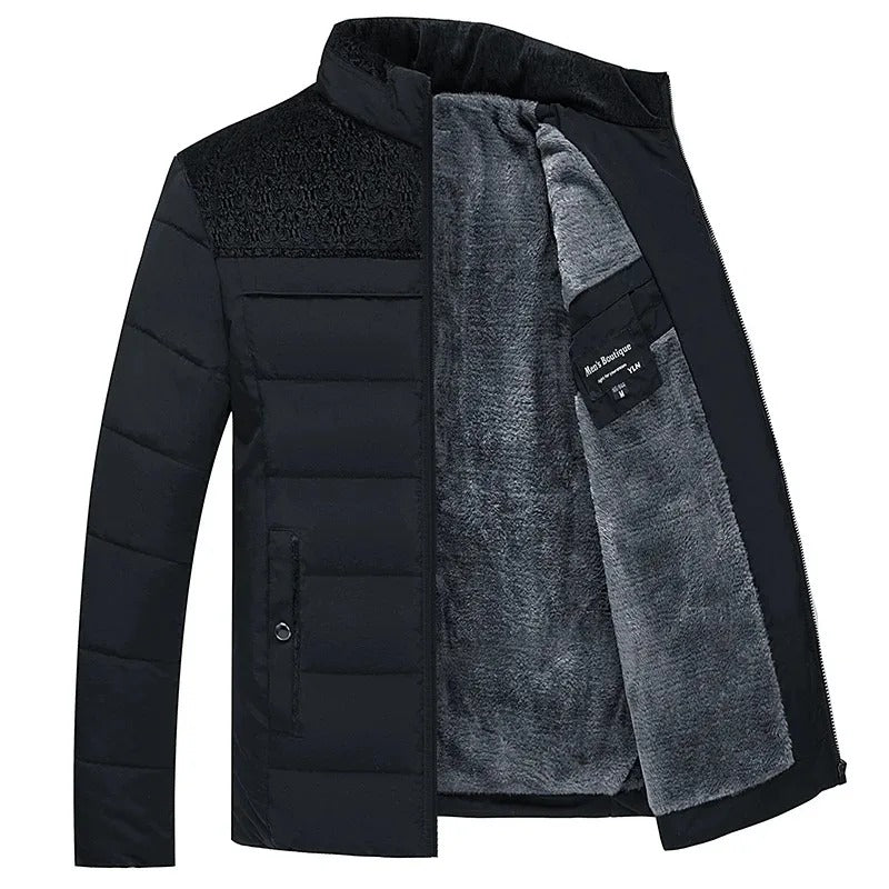 Elegante chaqueta acolchada