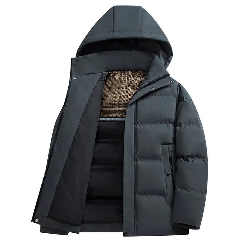 Elegante chaqueta polar con capucha